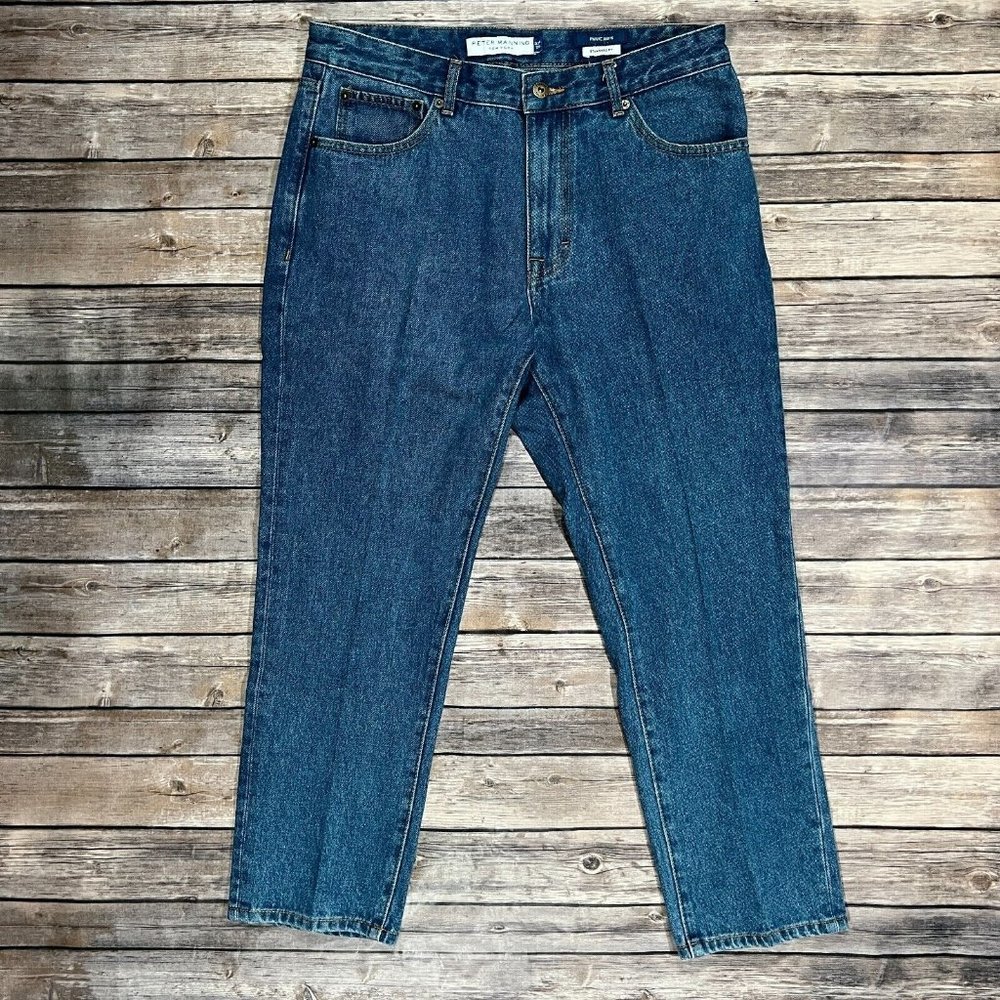 Peter Manning Standard Fit Jeans 32x26 Blue Denim Mens PMNYC Pants